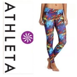 ☮️Athleta Multicolored Colorburst Sonar Legging Size Small
